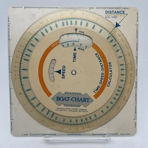 Vintage American Boat-Chart Nautical Slide Rule Annapolis, MD Waterproof - Picture 1 of 9
