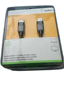Belkin DisplayPort 1.2-Kabel mit Verriegelung, Stecker/Stecker, 4K NEU/OVP - Bild 1 von 1