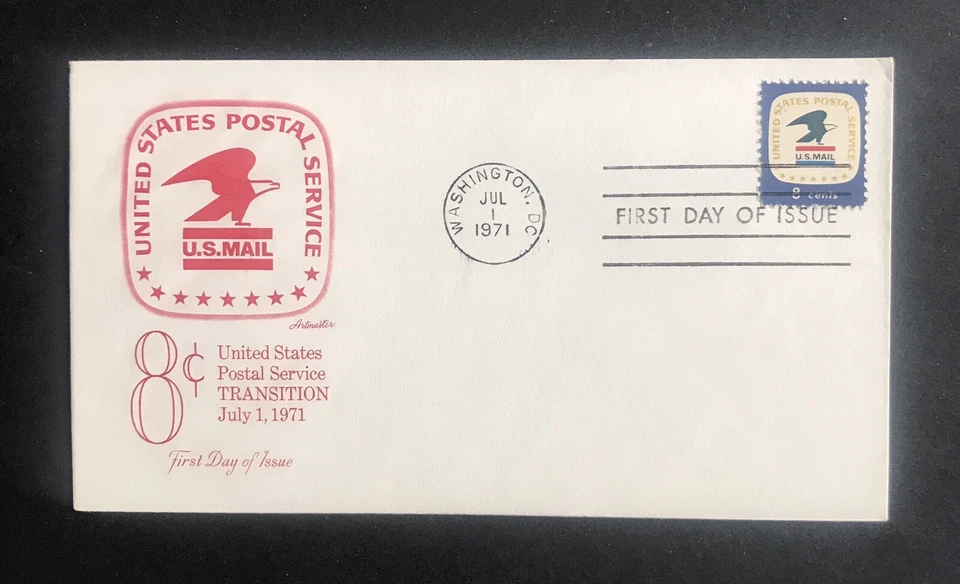 U.S. 1971 TRANSITION RATE FDC - Image 1 of 1