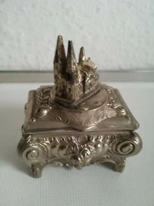 Schmuckschatulle Metall mit Kölner Dom und rotem Futter - Bild 1 von 4