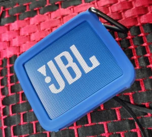 Portable Bumper Cover Case Protector + Mountain Buckle For JBL GO 2 Speaker Blue - Picture 1 of 9