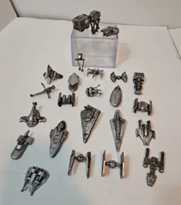 Micro Machines Star Wars SILVER SHIPS & VEHICLES LOT 24 Collectors Edition 90s - Picture 1 of 13