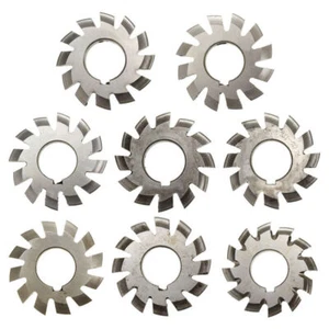 8Pcs/Set Module 0.8 PA20 Bore16 1#2#3#4#5#6#7#8# Involute Gear Cutters M0.8 - Picture 1 of 4