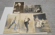 Lot of 5 RPPC Postcards Sports Billy Sunday Baseball Player Preacher Evangelist 