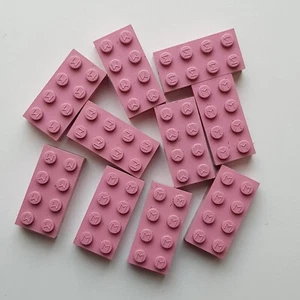 LEGO MODULEX 10 ROSA STEINE 2x4 MIT M LOGO AUF NIETEN - Bild 1 von 2