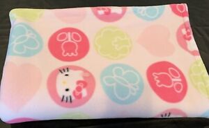 Hello Kitty Handmade Double Fleece Pink Blanket.