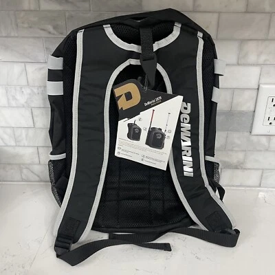 DeMarini 1979 年背包美国职棒大联盟棒球包背包黑色灰色全新带标签 — 第 1/4 张图片