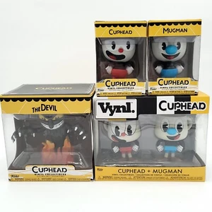 Funko VYNL Cuphead Bundle Set of 4: Cuphead + Mugman, Cuphead, Mugman, The Devil - Picture 1 of 23