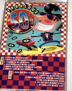 Fabulous 50’s Various Original Artist Rock N Roll Music Cassette 1F22 - Picture 1 of 4