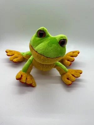 Webkinz Ganz Lil'kinz Tree Frog Green Plush Stuffed Animal Toy HS109 ~ NO CODE - Image 1 of 4