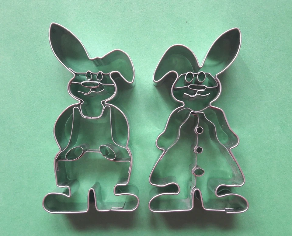 Ausstecher/Ausstechform "HASE / OSTERHASE – HASENMANN UND HASENFRAU" Set 2-tlg. - Bild 1 von 1