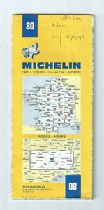 Michelin Map Rodez Nimes Mende  No. 80 1/200000 - Picture 1 of 1
