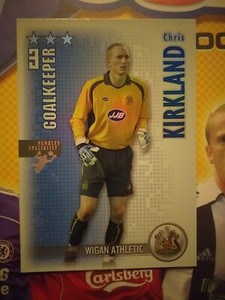 Chris Kirkland Wigan  Shoot Out 2006-7 M Box Nr Excellent Trading Card