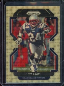 Panini Prizm Ty Law 2021 vinilo dorado Prizm 5/5 #103 Patriots ¡solo año en Prizm! - Imagen 1 de 2