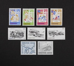 FAROE ISLANDS 1982 Year set collection made up of 9 stamps Mint NH - Picture 1 of 1