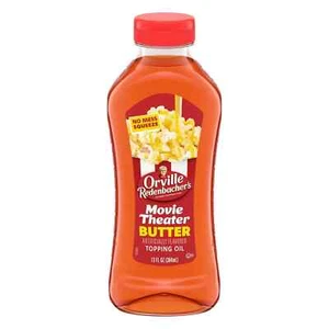Popcorn Oil, Movie Theater Butter Flavored Topping Oil, 13 Fl Oz. - Picture 1 of 6