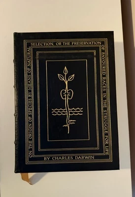 Charles Darwin ON THE ORIGIN OF SPECIES Easton Press Leather 100 Greatest Books Foto 1 de 4