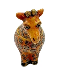 NUEVO~Harmony Kingdom Pot Bellys~2003~Leggy Giraffe~Estatuilla Caja Baratija - Imagen 1 de 9