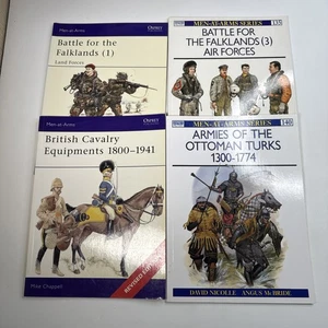 Osprey MEN AT ARMS Series 4 Book Lot 133 135 138 140 Battle For Falklands Britis - Picture 1 of 9