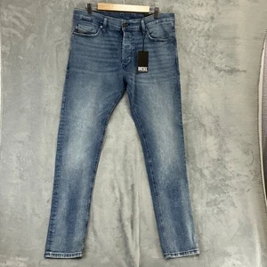 Jeans Diesel Tepphar para Hombres W33 L32 Azul Ajustado Elástico Denim Nuevos con Etiquetas - Imagen 1 de 13