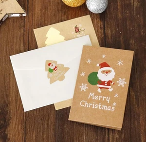 Paquete de 12 tarjetas y sobres de felicitación de Feliz Navidad tamaño mini RQKER, 3" X 4" S... - Imagen 1 de 3