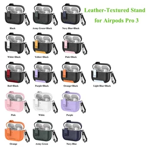 Für Neu Apple AirPods Pro 3. Gen 2025 Hülle Leder Ständer Stoßfest Armor Cover - Bild 1 von 41