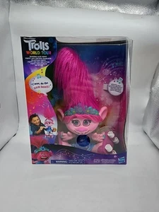 DreamWorks Trolls World Tour Dancing Hair Poppy Interactive Singing Rare New! - Bild 1 von 9