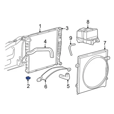 For Ford Explorer 1995-2010 Ford F5TZ8124A Lower Radiator Insulator Foto 1 de 4