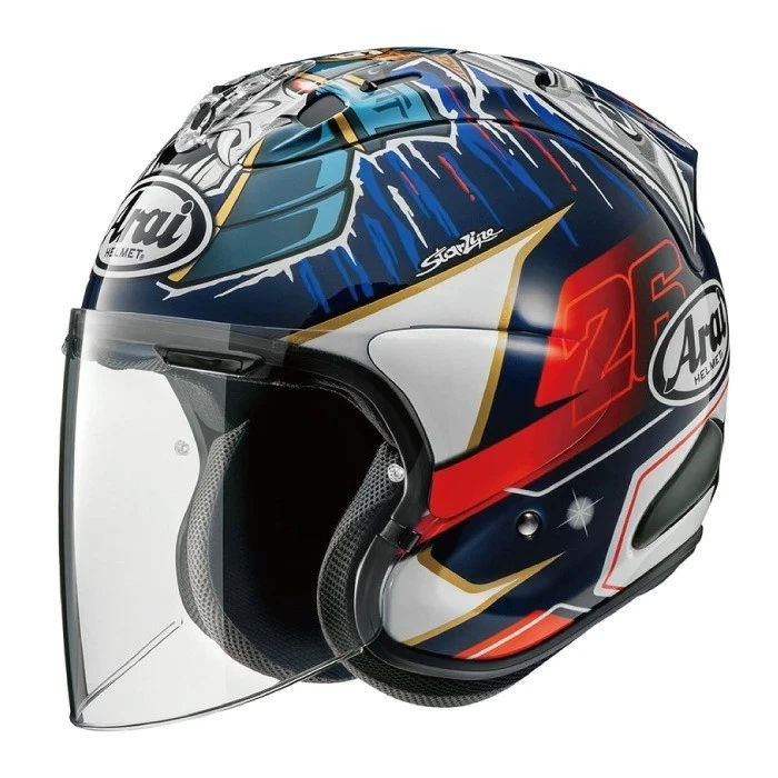 Arai VZ-RAM PEDROSA SHOGUN Motocicleta Cara Abierta Jet Casco Talla XS-XL Foto 1 de 4