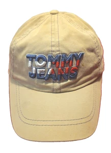 Vintage Tommy Jeans Strap Back Adjustable Khaki Hat Hilfiger Embroidered 90s - Bild 1 von 14