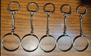 5x DÓLAR DE PLATA Portamonedas Bisel Plateado Morgan, Paz, IKE con Llavero. - Imagen 1 de 5