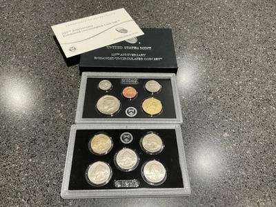 2017 US Mint 225th Anniversary Enhanced Uncirculated 10 Coins Coin set 17XC - Image 1 of 3