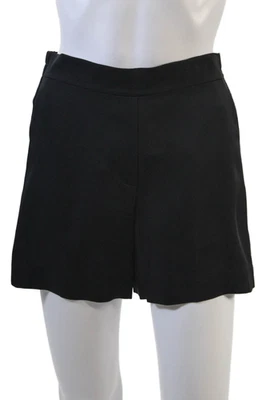 Theory Womens Silk Tailored Elastic Waist Lightweight Dress Shorts Black Size 00 - Image 1 of 4