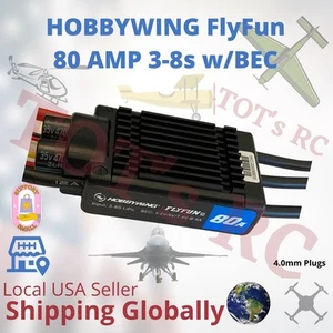 Hobbywing FlyFun 80A ESC V5 8S Brushless Electronic Speed Controller Model - Picture 1 of 7