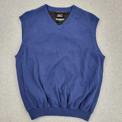 Chaleco Mizuno Para Hombres Grande Azul Cuello en V Windlite Flex Pullover A Prueba de Viento Golf Foto 1 de 4
