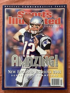 2001 Sports Illustrated New England Patriots AMAZING Tom Brady FIRST COVER - Picture 1 of 5