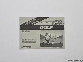 Nintendo NES - European Version - Golf - FRG - Manual
