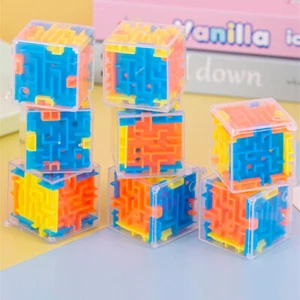 5Pcs Mini 3D Maze Puzzle Cube Ball Game Kid Educational Toys Party Gift Favour - Picture 1 of 10