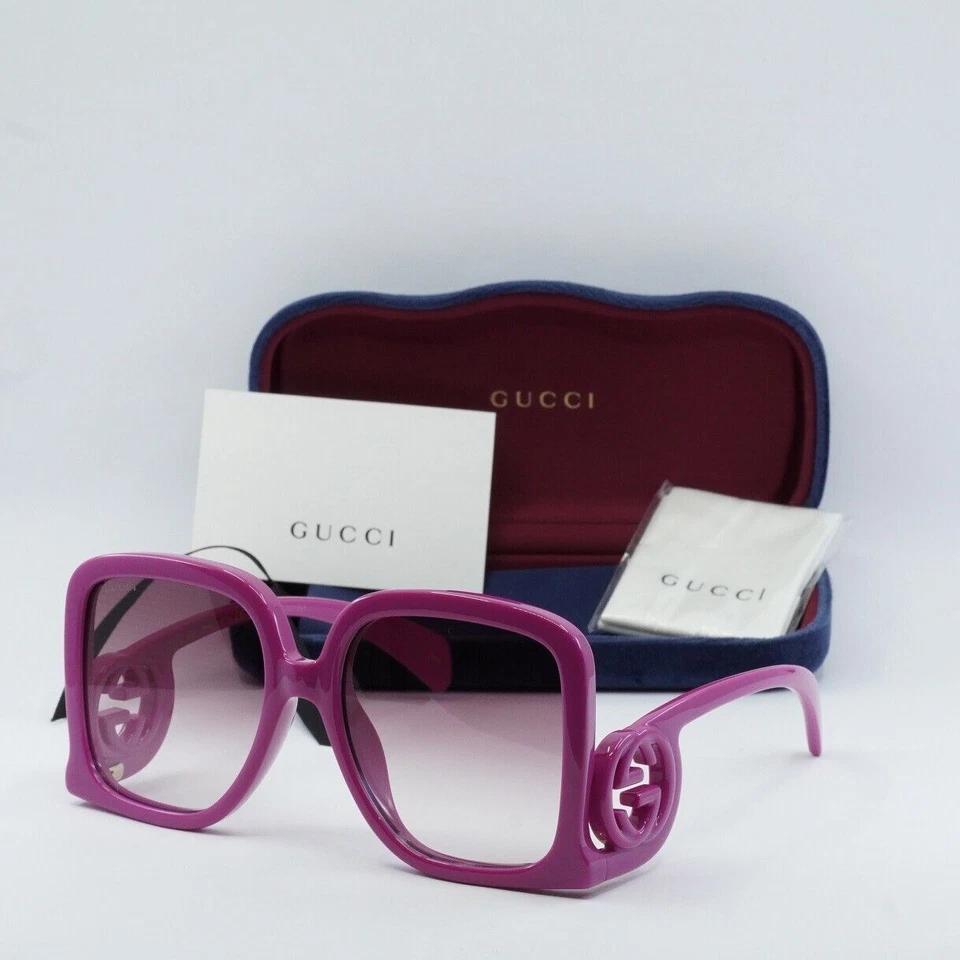 Gucci GG1326S Fuchsia/Violet Shaded (004) Sunglasses