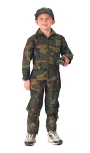 Rothco Kids Air Force Type Flightsuit - Woodland Camo - Picture 1 of 1