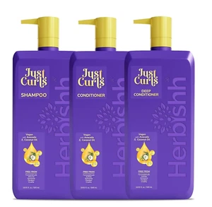 KIT DE CUIDADO DEL CABELLO JUST CURL TRIPLE NUTRIR - HERBISHH - Imagen 1 de 9