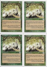 MTG: FAMILIAR GROUND 6th Edition UNCOMMON; played, Excellent condition x4