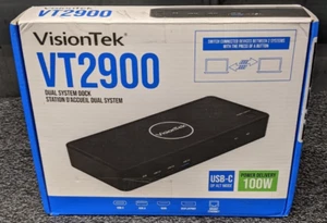 Visiontek 901532 Vt2900 Usbc Kvm Dock W 100w - Picture 1 of 5