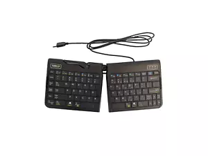Ergonomic Keyboard Goldtouch Go!2 Mobile PC/MAC USB WIRED Blk GTP-0044 SK-2721 - Picture 1 of 9