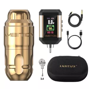 Kit de pluma giratoria de máquina de tatuaje inalámbrica RCA con batería motor sin escobillas accionamiento directo - Imagen 1 de 40