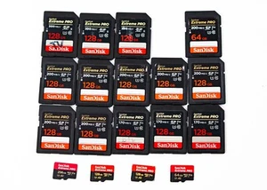 Speicherkarten 18 Stück SanDisk Extreme im Case / 2,3 TB - Photo 1/4