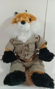 2016 Animal Land Fox Plush Stuffed Animal with Safari Clothes 17" - Picture 1 of 11
