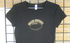 Ladies MILLER LITE Beer T Shirt Top womens L Football nfl college gameday Bar - Picture 1 of 10