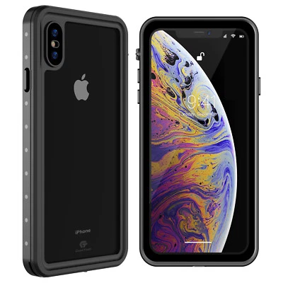 For Apple iPhone Xs Max XR Case Waterproof Shockproof Dirtproof Screen Protector - Image 1 of 4