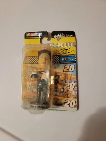 2004 NASCAR Bobble Dobbles  Mini Bobblehead Doll Tony Stewart #20 4" Series 6 Cover